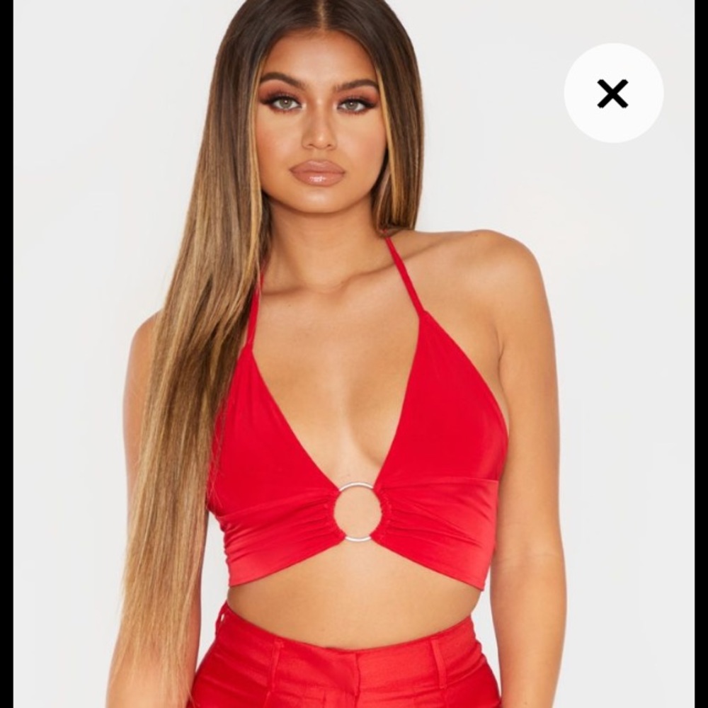 Brand new pretty little thing halter top xs 0